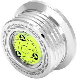 Record Weight Phono Disc Stabilizer, 60HZ Record Weight Stabilizer, with Bubble Leveling (60Hz, Silver) Record Weight Phono Disc Stabilizer, 60HZ Record Weight Stabilizer, with Bubble Leveling (60Hz, Silver)