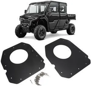 Front Door Speaker Mount Plates for CF MOTO U10 PRO Highland 6.5 Inch Pair | Left & Right, Includes Mounting Hardware, Sealing Design, Door Panel Trimming Required Front Door Speaker Mount Plates for CF MOTO U10 PRO Highland 6.5 Inch Pair | Left & Right, Includes Mounting Hardware, Sealing Design, Door Panel Trimming Required