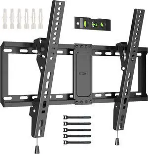 TV Wall Mount, 37-85 Inch, Supports up to 132lbs, Max VESA 600x400mm | Tilting TV Mount Bracket for LED LCD OLED Flat Curved Screens, Low Profile 1.5in Design, Fits 55 65 75 85 Inch TV Wall Mount, 37-85 Inch, Supports up to 132lbs, Max VESA 600x400mm | Tilting TV Mount Bracket for LED LCD OLED Flat Curved Screens, Low Profile 1.5in Design, Fits 55 65 75 85 Inch