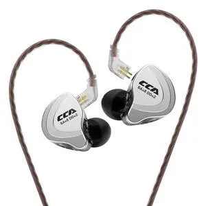 CCA C10 Five Drivers Hybrid in Ear Monitors in Each Side,HiFi 4BA 1DD High Resolution Earphones/Earbuds with 3.5mm Gold Plated Plug Detachable Cable 2pin 0.75mm Wired Earbuds(Black Without mic) CCA C10 Five Drivers Hybrid in Ear Monitors in Each Side,HiFi 4BA 1DD High Resolution Earphones/Earbuds with 3.5mm Gold Plated Plug Detachable Cable 2pin 0.75mm Wired Earbuds(Black Without mic)