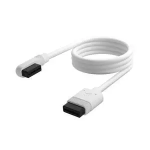 iCUE Link Slim Cable - 600mm Straight/Slim 90° - White iCUE Link Slim Cable - 600mm Straight/Slim 90° - White