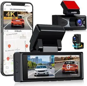 4K Dash Cam with WiFi & APP Control, 4K Front and 2.5K Rear, Dash Camera with ADAS,G-Sensor, 24 Hours Parking Mode, Loop Recording, Night Vision 4K Dash Cam with WiFi & APP Control, 4K Front and 2.5K Rear, Dash Camera with ADAS,G-Sensor, 24 Hours Parking Mode, Loop Recording, Night Vision