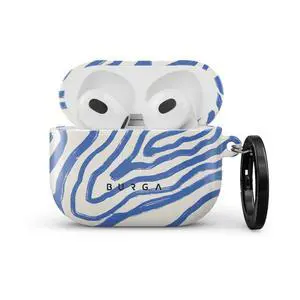 Airpod Hardcase Compatible with Apple Airpods 3 Charging Case, Blue Lines Ocean Waves - Protective Hard Plastic Case Airpod Hardcase Compatible with Apple Airpods 3 Charging Case, Blue Lines Ocean Waves - Protective Hard Plastic Case