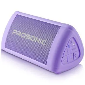 Prosonic BT3 Portable Wireless Bluetooth Speaker with 10W Stereo Sound & Bass Boost -Rich Sound & Intense Bass -Bluetooth 5.0 -Microphone -IPX5 - in & Outdoor Speaker (Purple) Prosonic BT3 Portable Wireless Bluetooth Speaker with 10W Stereo Sound & Bass Boost -Rich Sound & Intense Bass -Bluetooth 5.0 -Microphone -IPX5 - in & Outdoor Speaker (Purple)
