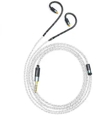5N OFC Silver Plating+Graphene Mixed Braid Earphone Replacement Cables for Sennheiser IE200 IE300 IE600 IE900 (4.4mm Plug) 5N OFC Silver Plating+Graphene Mixed Braid Earphone Replacement Cables for Sennheiser IE200 IE300 IE600 IE900 (4.4mm Plug)