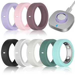 8 Pack Ultra-Thin Cover Compatible with Oura Ring Gen 5 | Support Charging with Cover on, Silicone Ring Protector Oura Ring 5 Accessories for Men Women 8 Pack Ultra-Thin Cover Compatible with Oura Ring Gen 5 | Support Charging with Cover on, Silicone Ring Protector Oura Ring 5 Accessories for Men Women