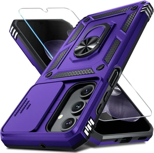 for Galaxy A16 Case Built in Slide Camera Cover Purple for Galaxy A16 Case Built in Slide Camera Cover Purple