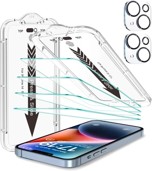 -4+2 Pack for iPhone 14 Screen Protector (6.1) HD Clear -4+2 Pack for iPhone 14 Screen Protector (6.1) HD Clear