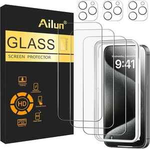 Screen Protector + Camera Lens Protector for iPhone 15 Pro Max Screen Protector + Camera Lens Protector for iPhone 15 Pro Max