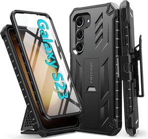 for  Galaxy S23 Case Belt Clip Built-in Screen Protector