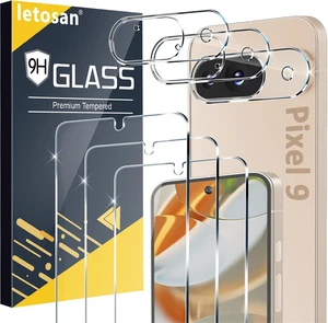 3 Pack for Google Pixel 9 Screen Protector Tempered Glass + 3 Pack Camera Lens Protector Military Grade Shatterproof 9H Hardness Fingerprint Unlock Case Friendly 6.3 Inch 3 Pack for Google Pixel 9 Screen Protector Tempered Glass + 3 Pack Camera Lens Protector Military Grade Shatterproof 9H Hardness Fingerprint Unlock Case Friendly 6.3 Inch