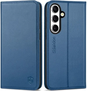 Genuine Leather Wallet Case for Galaxy S26FE 6.7 Royal Blue Genuine Leather Wallet Case for Galaxy S26FE 6.7 Royal Blue