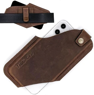 Leather Cell Phone Holster with Belt Clip Universal Phone Holster for Men Belt Holder Leather Case for iPhone Galaxy Phones Dark Brown Large Leather Cell Phone Holster with Belt Clip Universal Phone Holster for Men Belt Holder Leather Case for iPhone Galaxy Phones Dark Brown Large