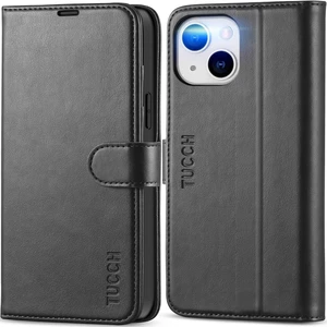 Wallet Case for iPhone 13 (6.1) 2021 3 Card Holders Black Wallet Case for iPhone 13 (6.1) 2021 3 Card Holders Black