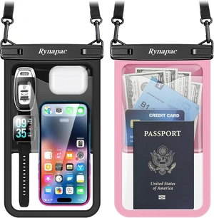 Large Waterproof Phone Pouch Up to 10 2 Pack IPX8 Protector Pouch Large Waterproof Phone Pouch Up to 10 2 Pack IPX8 Protector Pouch