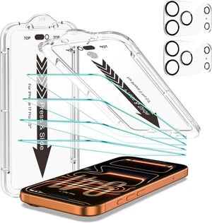 -4+2 Pack for iPhone 17 Pro Screen Protector (6.3) HD Clear -4+2 Pack for iPhone 17 Pro Screen Protector (6.3) HD Clear
