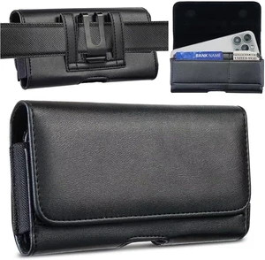 Cell Phone Holster Holder Belt Clip Case Pouch with Card Slot (Black Large) Cell Phone Holster Holder Belt Clip Case Pouch with Card Slot (Black Large)