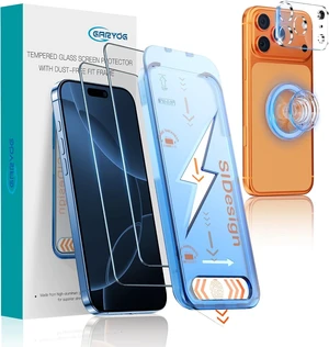[2-Pack Screen Protector for iPhone 17 Pro with Camera Protector & Magnetic Kickstand - 9H Military-Grade Tempered Glass Easy Bubble-Free Installation Ultra HD Clarity Scratch-Resistant. [2-Pack Screen Protector for iPhone 17 Pro with Camera Protector & Magnetic Kickstand - 9H Military-Grade Tempered Glass Easy Bubble-Free Installation Ultra HD Clarity Scratch-Resistant.