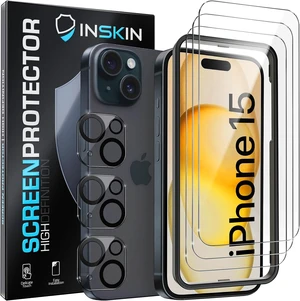 Tempered Glass for iPhone 15 Screen Protector (6.1 inch 2023) - 3 X for iPhone Screen Protector 15 & 3 X for Camera Lens Guard Auto-Align Installation Ultra HD Long-Lasting Plasma Coating Fits Cases Tempered Glass for iPhone 15 Screen Protector (6.1 inch 2023) - 3 X for iPhone Screen Protector 15 & 3 X for Camera Lens Guard Auto-Align Installation Ultra HD Long-Lasting Plasma Coating Fits Cases