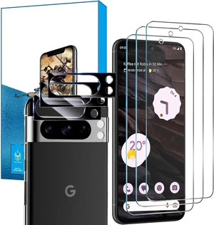 3+3 Pack for Google Pixel 8 Pro Screen Protector 6.7 inch 3 Pack Tempered Glass Screen Protector&3 Pack Camera Lens Protector 3+3 Pack for Google Pixel 8 Pro Screen Protector 6.7 inch 3 Pack Tempered Glass Screen Protector&3 Pack Camera Lens Protector