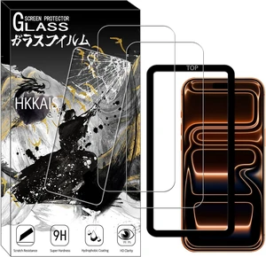 Screen Protector For iPhone 17 Pro Tempered Glass 2-Pack With Easy Alignment Tool Screen Protector For iPhone 17 Pro Tempered Glass 2-Pack With Easy Alignment Tool