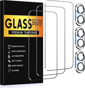 3+3 Pack Glass Screen Protector for iPhone 17 6.3 inch