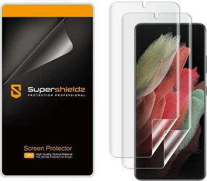 (2 Pack) Designed for (Galaxy S21 Ultra 5G) Screen Protector High Definition Clear Shield (TPU) (2 Pack) Designed for (Galaxy S21 Ultra 5G) Screen Protector High Definition Clear Shield (TPU)