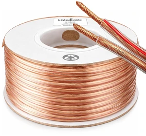 Cable 100ft 16-Gauge Audio Stereo Speaker Wire Cable 100 Feet 30.48 Meters 2 Conductor Polarity Marked Flexible Clear PVC CCA Home Theater HiFi Surround or Auto Amps Cable 100ft 16-Gauge Audio Stereo Speaker Wire Cable 100 Feet 30.48 Meters 2 Conductor Polarity Marked Flexible Clear PVC CCA Home Theater HiFi Surround or Auto Amps