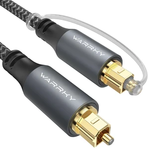 Optical Audio Cable for Soundbar and TV 6ft Gold-Plated Braided Optical Audio Cable for Soundbar and TV 6ft Gold-Plated Braided