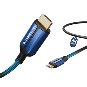 Type-C to HDMI 2.0 Cable 4K@60Hz Ultra HD 3.3 Feet 18Gbps High-Speed Transfer Pure Copper & 24K Gold-Plated Male to Male Connectors Compatible with TV Laptop Type-C Smartphone Projector Type-C to HDMI 2.0 Cable 4K@60Hz Ultra HD 3.3 Feet 18Gbps High-Speed Transfer Pure Copper & 24K Gold-Plated Male to Male Connectors Compatible with TV Laptop Type-C Smartphone Projector