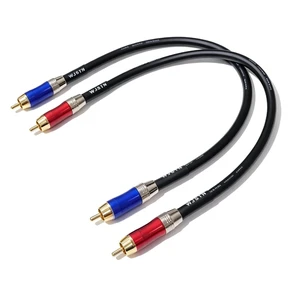 -020 RCA to RCA Audio Cable Male to Male RCA Stereo Audio Coaxial Digital Cable Digital Stereo Audio Cable for subwoofer Home Theater high-Fidelity Audio-Double Shielding-2 Pack (1FT) -020 RCA to RCA Audio Cable Male to Male RCA Stereo Audio Coaxial Digital Cable Digital Stereo Audio Cable for subwoofer Home Theater high-Fidelity Audio-Double Shielding-2 Pack (1FT)