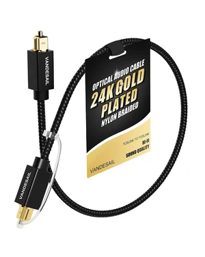 Short Optical Audio Cable 1 FT/0.3M Nylon Braided Short Optical Audio Cable 1 FT/0.3M Nylon Braided