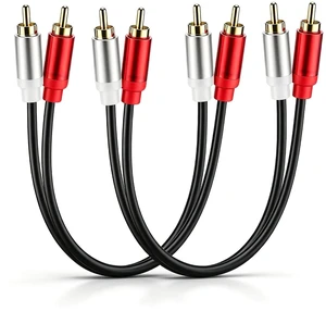 2Pack 2RCA to 2RCA Cable Male to Male for Subwoofer Speaker 2Pack 2RCA to 2RCA Cable Male to Male for Subwoofer Speaker