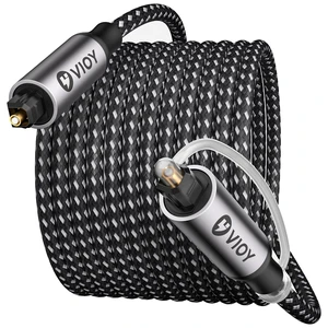 Optical Audio Cable 15 FT TOSLINK Digital S/PDIF Fiber Optic Cord Optical Audio Cable 15 FT TOSLINK Digital S/PDIF Fiber Optic Cord