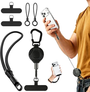 Anti-Theft Phone Lanyard Tether with Retractable Line & Adjustable Smartphones Hand Wrist Strap Lanyard With 3 Tether Tabs Anti-Loss for iPhone Keys Gadgets Anti-Theft Phone Lanyard Tether with Retractable Line & Adjustable Smartphones Hand Wrist Strap Lanyard With 3 Tether Tabs Anti-Loss for iPhone Keys Gadgets