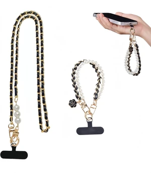 Crossbody Anti-Theft Phone lanyards Pearl Phone Straps Crossbody Anti-Theft Phone lanyards Pearl Phone Straps