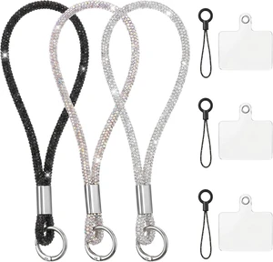 3 PCS Bling Rhinestone Phone Wrist Strap Full Diamond Cellphone Wrist Strap Bling Keychain Wristlet Lanyard for Phone Wristlet Camera Straps Keychain Lanyards Bag Charms for Handbags 3 PCS Bling Rhinestone Phone Wrist Strap Full Diamond Cellphone Wrist Strap Bling Keychain Wristlet Lanyard for Phone Wristlet Camera Straps Keychain Lanyards Bag Charms for Handbags