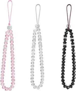 3 Pieces Cell Phone Lanyard Strap Phone Charm Bling Crystal Beads Hand Wrist Lanyard Strap Beaded Womens Wristlet 3 Pieces Cell Phone Lanyard Strap Phone Charm Bling Crystal Beads Hand Wrist Lanyard Strap Beaded Womens Wristlet