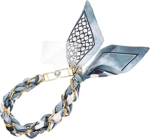Phone Wrist Lanyard Gold Metal Scarf Phone Charm Strap with Tether Tab Women Phone Chain Accessories for Handbags Phone Wrist Lanyard Gold Metal Scarf Phone Charm Strap with Tether Tab Women Phone Chain Accessories for Handbags