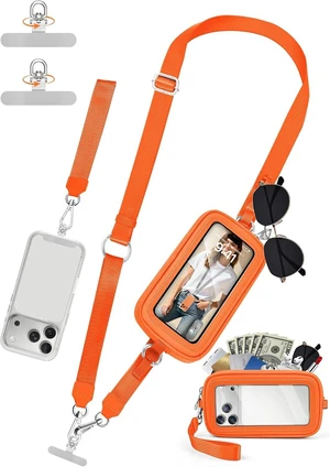Phone Strap Crossbody with Detachable RFID Wallet Phone Strap Crossbody with Detachable RFID Wallet