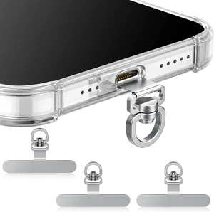 Phone Tether Tab Stainless Steel Tab fits Wrist Crossbody Neck Strap Phone Tether Tab Stainless Steel Tab fits Wrist Crossbody Neck Strap