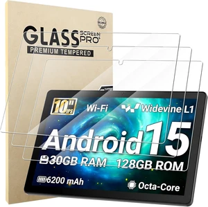 3 Pack Screen Protector Compatible with Evermyth Tablet G13 10 Inch Android 15 Tempered Glass 9H Hardness HD Clear Anti-Scratch 3 Pack Screen Protector Compatible with Evermyth Tablet G13 10 Inch Android 15 Tempered Glass 9H Hardness HD Clear Anti-Scratch