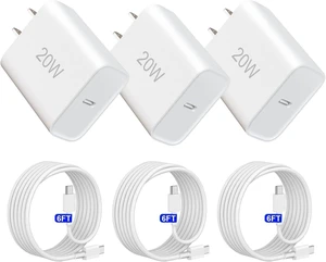 20W Type C Charger USB C Charger Wall Plug with 6FT Charging Cable Cord Compatible for iPhone DUO/18/17/16/15 Series 20W Type C Charger USB C Charger Wall Plug with 6FT Charging Cable Cord Compatible for iPhone DUO/18/17/16/15 Series