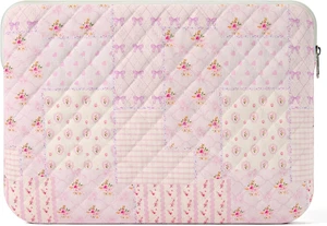 13-14 inch Cotton Quilted Laptop Sleeve for Women Aesthetic Puffy Laptop Case Carrying Bag Compatible with MacBook Air/Pro 13/Pro 14 Soft Computer Liner Bag (Purple Patchwork 13.3 inch) 13-14 inch Cotton Quilted Laptop Sleeve for Women Aesthetic Puffy Laptop Case Carrying Bag Compatible with MacBook Air/Pro 13/Pro 14 Soft Computer Liner Bag (Purple Patchwork 13.3 inch)