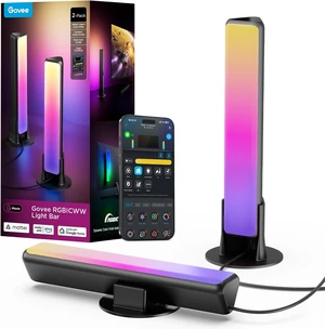 Smart Light Bar RGBICWW TV Lights for Living Room Gaming Black Smart Light Bar RGBICWW TV Lights for Living Room Gaming Black