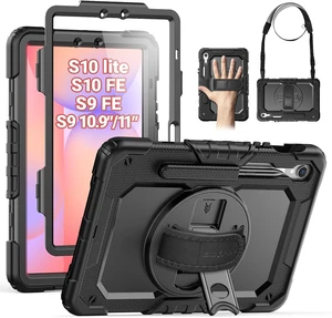 Case for Galaxy Tab S10 Lite/S10 FE/S9 FE/S9 5G Black Case for Galaxy Tab S10 Lite/S10 FE/S9 FE/S9 5G Black