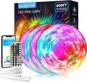 Led Strip Lights 400 ft (4 Rolls of 100 ft) Smart Led Light Strips with Remote and App Control RGB Music Sync Color Changing Led Lights for Bedroom Kitchen Party Home Decor Led Strip Lights 400 ft (4 Rolls of 100 ft) Smart Led Light Strips with Remote and App Control RGB Music Sync Color Changing Led Lights for Bedroom Kitchen Party Home Decor
