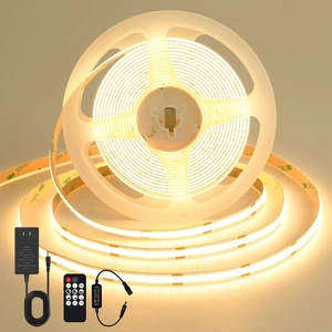 COB LED Strip Lights 3000K Warm White 24V High Density Dimmable Kit COB LED Strip Lights 3000K Warm White 24V High Density Dimmable Kit