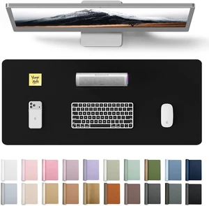 Leather Office Desk Pad Protector Large Mouse Pad Non-Slip PU Leather Laptop Desk Blotter Waterproof Writing Pad for Office and Home Black 23.6 x 13.8 Leather Office Desk Pad Protector Large Mouse Pad Non-Slip PU Leather Laptop Desk Blotter Waterproof Writing Pad for Office and Home Black 23.6 x 13.8