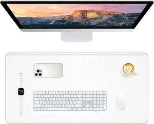Large Gaming Mouse Pad Extended Mouse Mat with Stitched Edges Full Size Keyboard Pad with Non-Slip Base Big XXL Computer Desk Mats for Gamer Laptop Office 31.5 x 15.7in Ivory White Large Gaming Mouse Pad Extended Mouse Mat with Stitched Edges Full Size Keyboard Pad with Non-Slip Base Big XXL Computer Desk Mats for Gamer Laptop Office 31.5 x 15.7in Ivory White